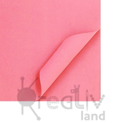 Фоамиран в листах матовый/ 60х70см/ толщ.1мм/ цв.розовый Y01/ уп.10листов/ фас.1уп.