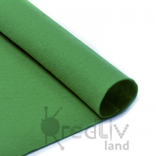 Фетр рулонный жесткий 1,2 мм цв.темно-зеленый 1205/ длина 500 см/ фас.1 рулон