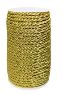 Шнур отделочный декоративный цв.золото/ 7мм/длина 50м./ фас.1рул