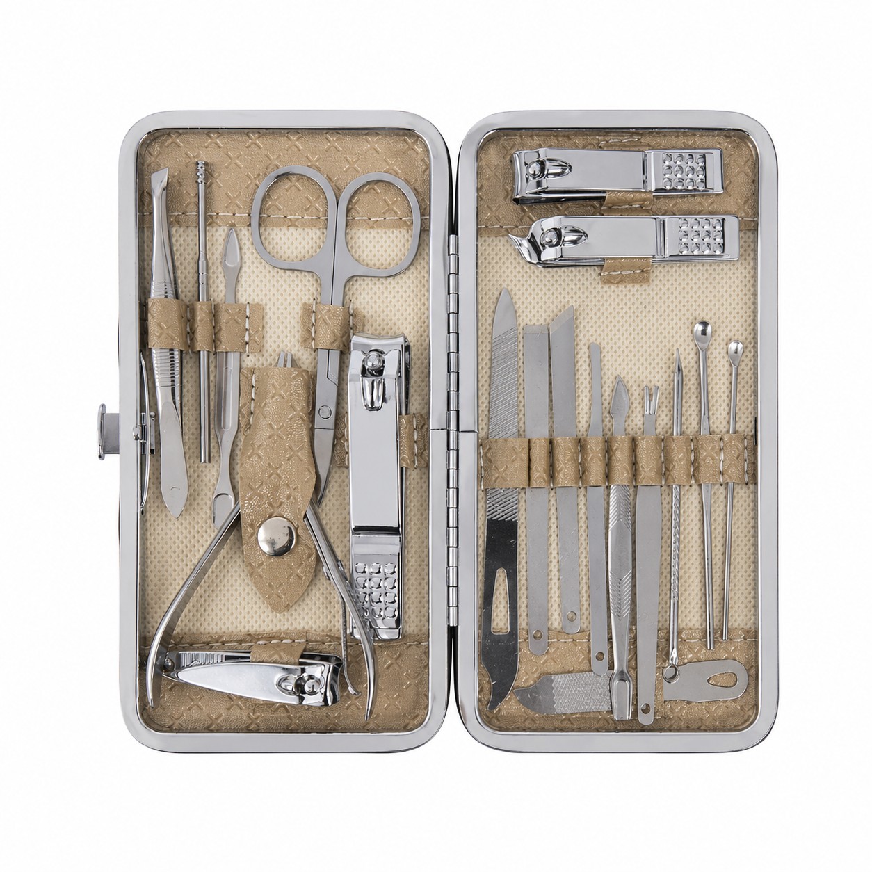 Набор для маникюра и педикюра 19 в 1, щипцы для ногтей, инструменты для ухода, арт. MAN-146 title=