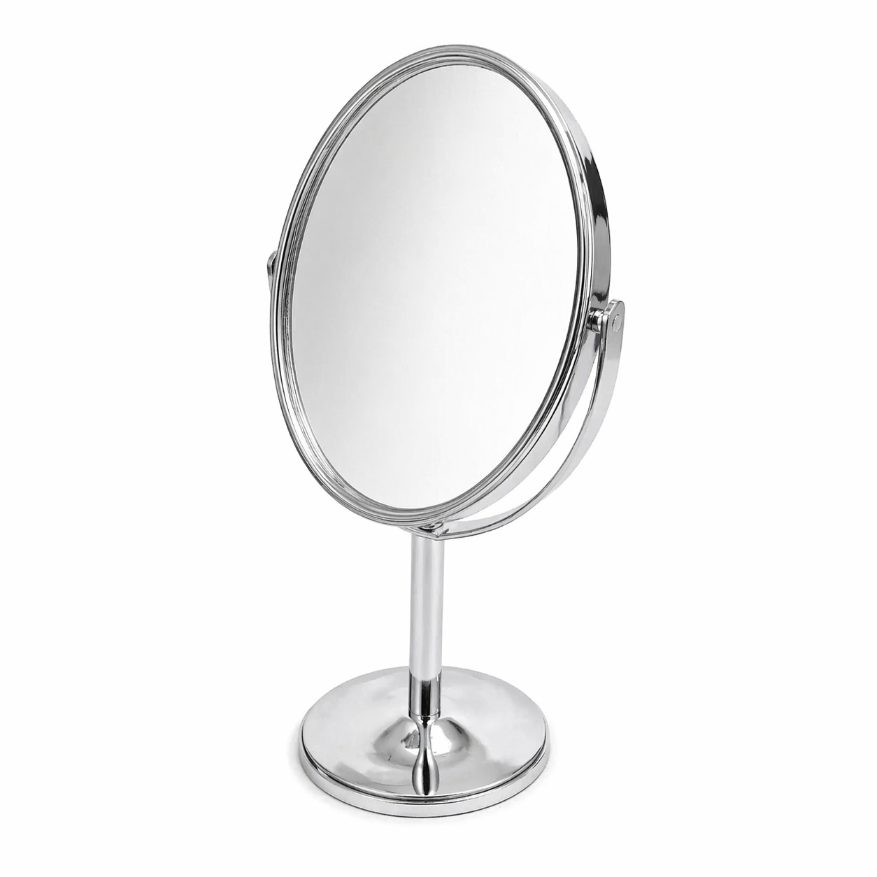 Зеркало настольное двустороннее поворотное с увеличением, дл. 16.5 см, MAN-144 title=