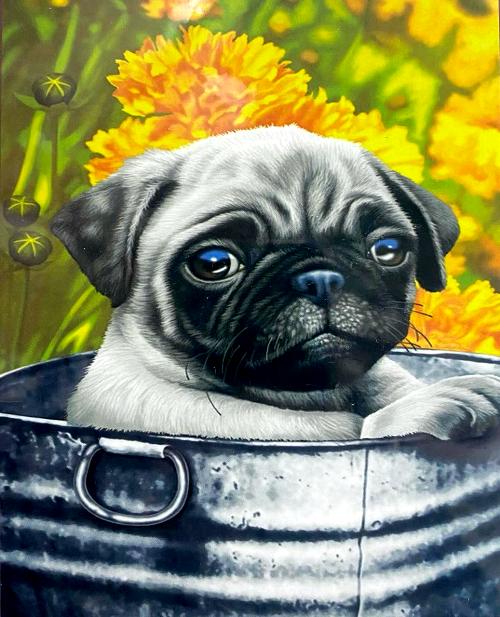 Алмазная живопись/ подрамник/ полная выкладка/ 20х30 см/ арт.AK2030015 ПЕС