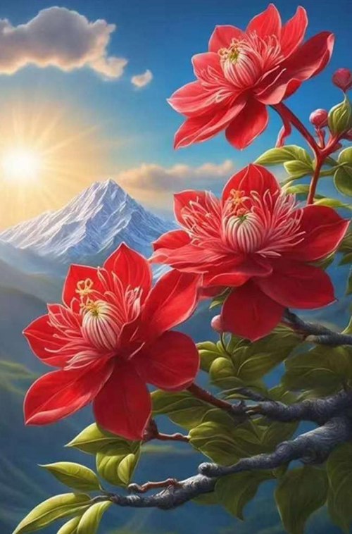 Алмазная живопись/ подрамник/ полная выкладка/ 20х30 см/ арт.AK2030189 ЦВЕТЫ title=