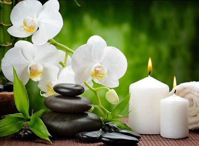 Алмазная живопись, подрамник, полная выкладка, 20 х 30 см, арт. AK2030093 ОРХИДЕЯ