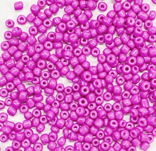 Бисер G крупный 6, 0 матовый, цв. розовый K114, уп. 450 г