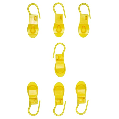 Булавки-маркеры для вязания пластиковые/ цв. желтый/ уп. 20 шт/ 45х15 мм
