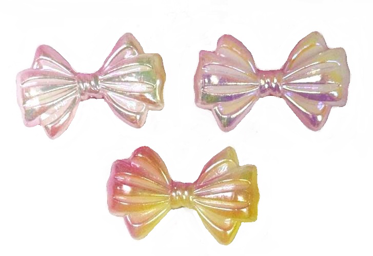 Бусины акриловые БАНТИК/ цв.розовый/ размер 2х3см/ уп.500г/ арт. а453-3/ фас.1уп.