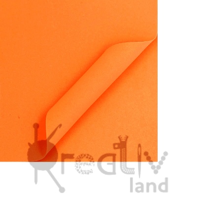 Фоамиран в листах матовый/ цв.оранжевый/ 50х50см, толщ.1мм/ уп.10 листов/ фас.1уп.