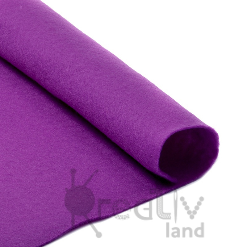 Фетр рулонный жесткий 1,2 мм цв.фиолетовый длина 500 см/ фас.1 рулон