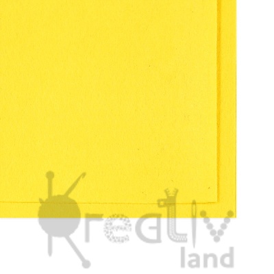 Фетр листовой жесткий 1мм/ цв.бледно-желтый/ 20х30см/ арт.1191/ 10шт в уп./ фас.1уп.