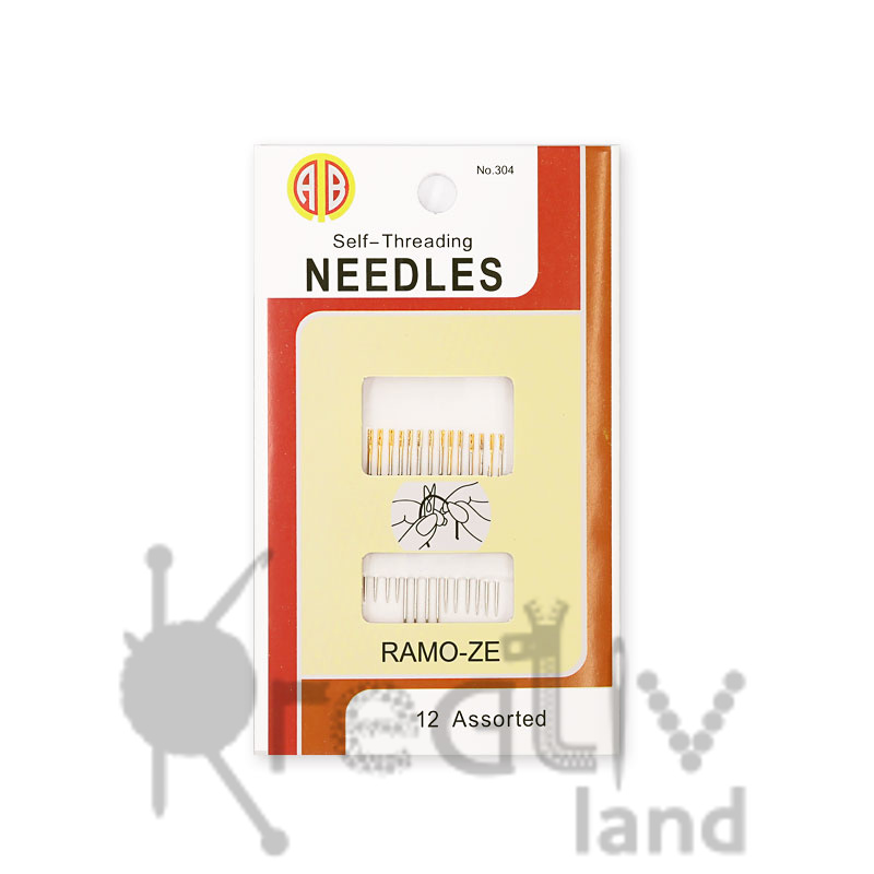 Набор ручных игл Needles для слабовидящих с верхним вдеванием нити уп.12 шт/ фас.10уп.