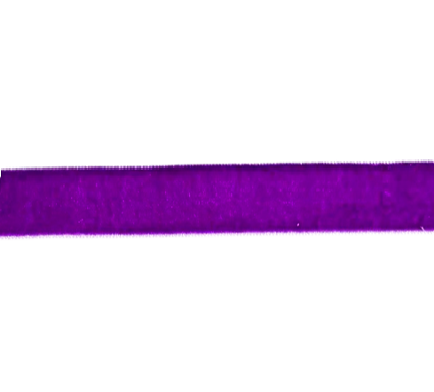 Лента бархатная однотонная/ 20мм/ цв.фиолетовый/ дл.22,8см/ фас.1рул.