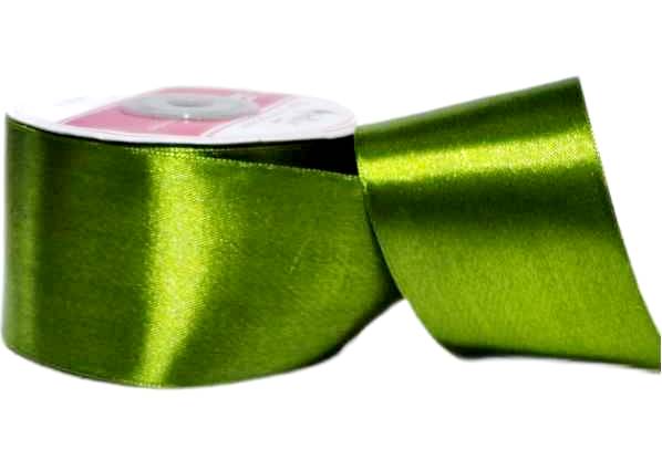 Лента атласная однотонная ш.50 мм, цв. болотный 144, 27 м