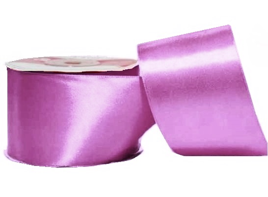 Лента атласная однотонная ш.50 мм, цв. малиновый KD045, 27 м