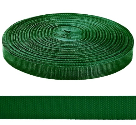 Лента ременная стропа ш.30мм/ цв.темно-зеленый/ 50м в рулоне/ фас.1рул.