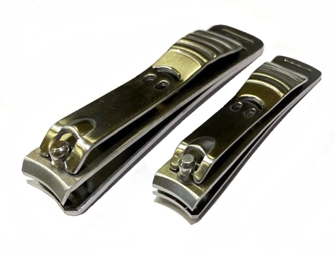 Книпсер для ногтей металл, цв. серебро, 8 см и 6,5 см, набор арт. MAN-35