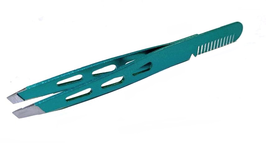 Пинцет для коррекции бровей/ арт.MAN-47/ дл.10см/ цв.ассорти/ фас.1шт title=