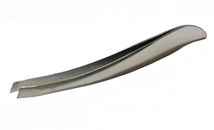 Пинцет для коррекции бровей, цв. серебро, дл. 9 см, арт. MAN-58