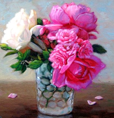Алмазная мозаика/ подрамник/ частичная выкладка/ круглые стразы/ 20х20 см/ арт.LM-K20192 ПИОНЫ