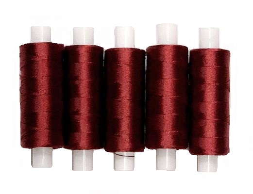 Нитки капроновые 9К, толщ.0,4 мм, дл. 200 м, цв. темно-красный №294 уп. 5 шт