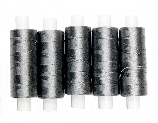 Нитки капроновые 9К, уп. 5 шт, толщ.0,4 мм, дл. 200 м, цв. серый №107