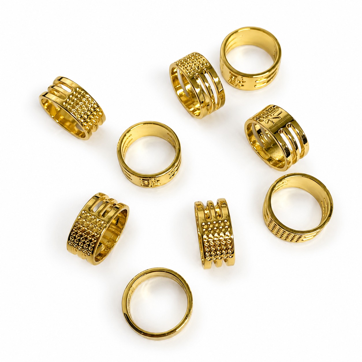 Наперсток-кольцо стальное, цвет золото, диаметр 20 мм title=