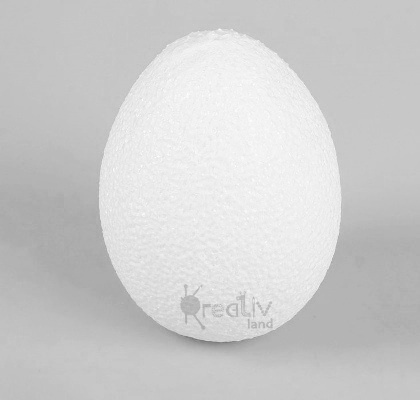Яйцо из пенопласта 12х9см/ коробка 30шт/ арт.1235/ фас.1шт
