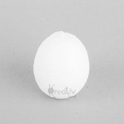 Яйцо из пенопласта 7х5,5см/ коробка 125шт/ арт.1237/ фас.1шт