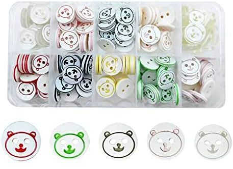 Набор пуговиц в контейнере МИШКИ/ цв.ассорти/ фас.1уп.