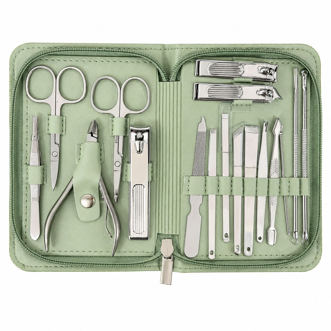 Набор для маникюра и педикюра 17 в 1, щипцы для ногтей, инструменты для ухода, арт. MAN-159 title=