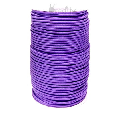 Резинка шляпная 2мм / цв.фиолетовый/ 85м в рулоне/ фас.1рул.