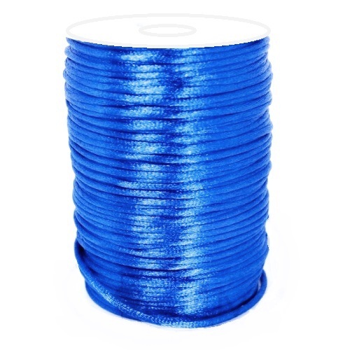 Шнур атласный 2мм/ цв.темно-голубой 024/ 91м/ фас.1рул