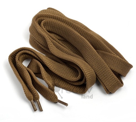 Шнурки для обуви плоские/ цв.коричневый/ шир.10мм/ дл.120см/ фас.50пар