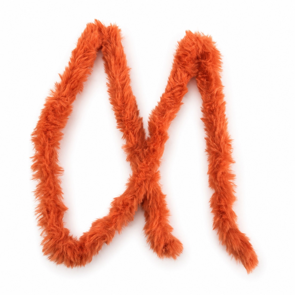 Синельная проволока меховая, цв. оранжевый, дл. 100 см, диаметр 15 мм, арт. 046