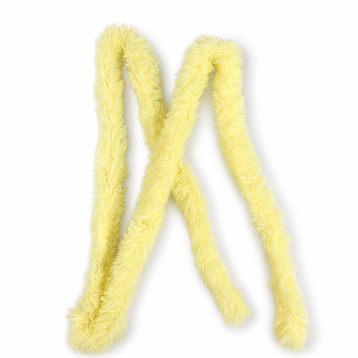 Синельная проволока меховая, цв. светло-желтый, дл. 100 см, диаметр 15 мм, арт. 047