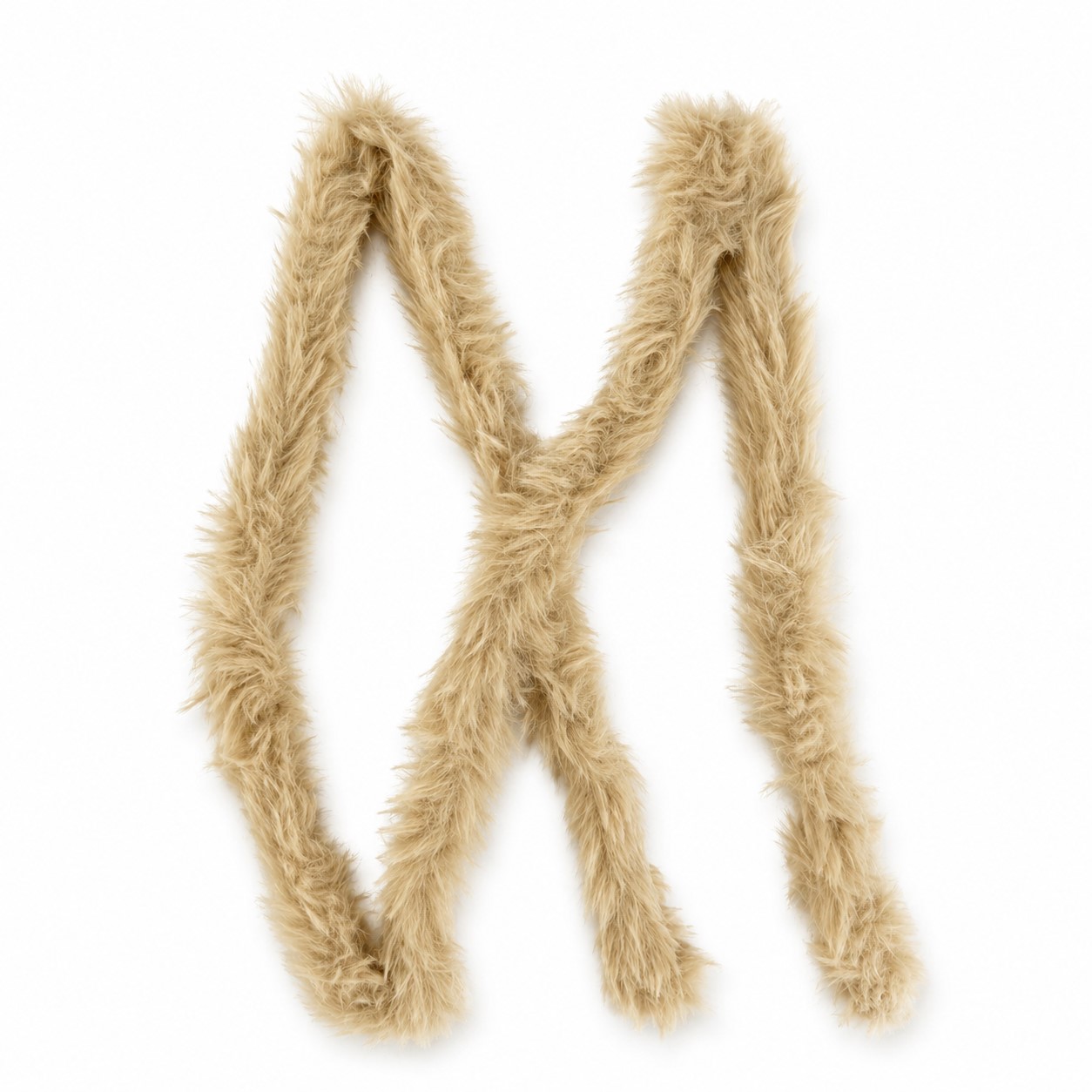 Синельная проволока меховая, цв. персиковый, дл. 100 см, диаметр 15 мм, арт. 49