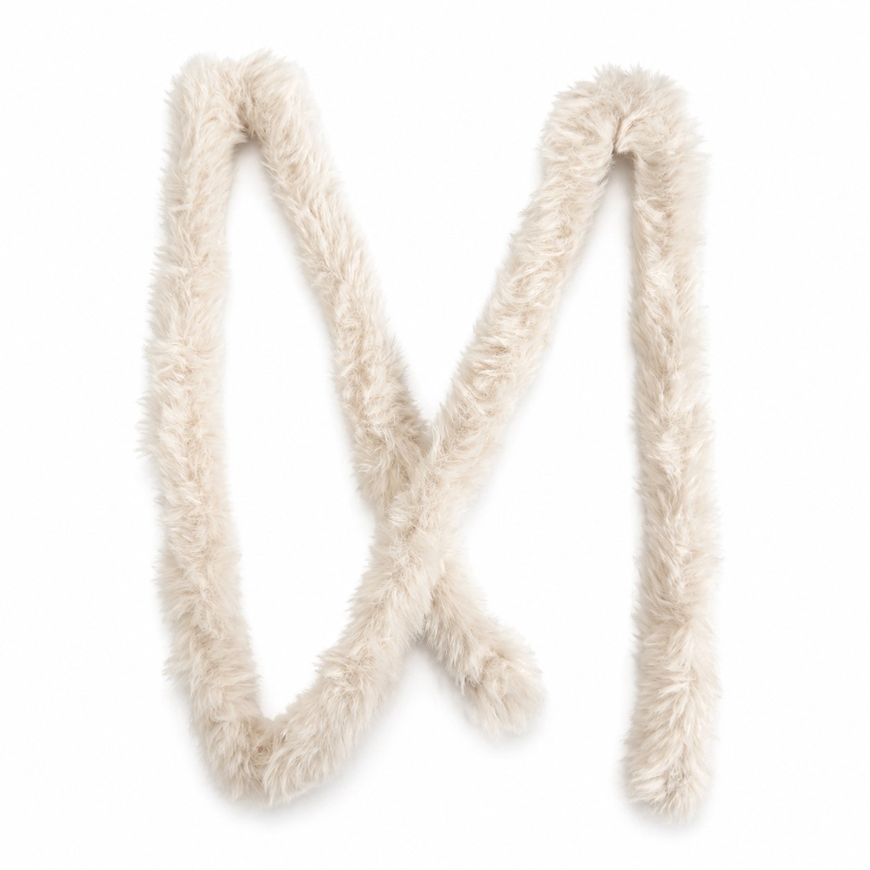 Синельная проволока меховая, цв. светло-розовый, дл. 100 см, диаметр 15 мм, арт. 53