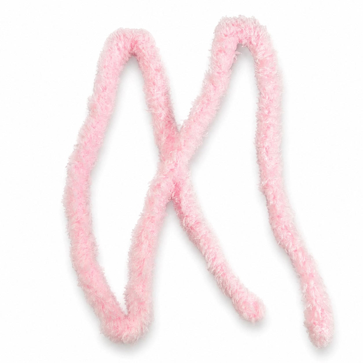 Синельная проволока меховая, цв. нежно-розовый, дл. 100 см, диаметр 15 мм, арт. 57