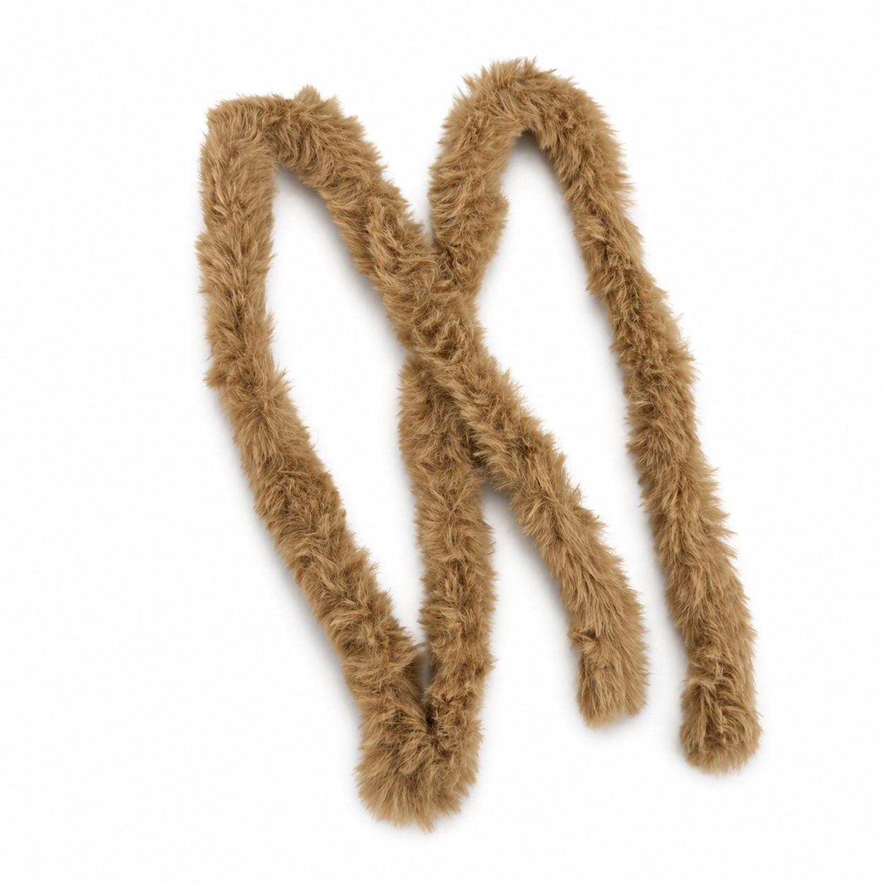 Синельная проволока меховая, цв. светло-коричневый, дл. 100 см, диаметр 15 мм, арт. 66