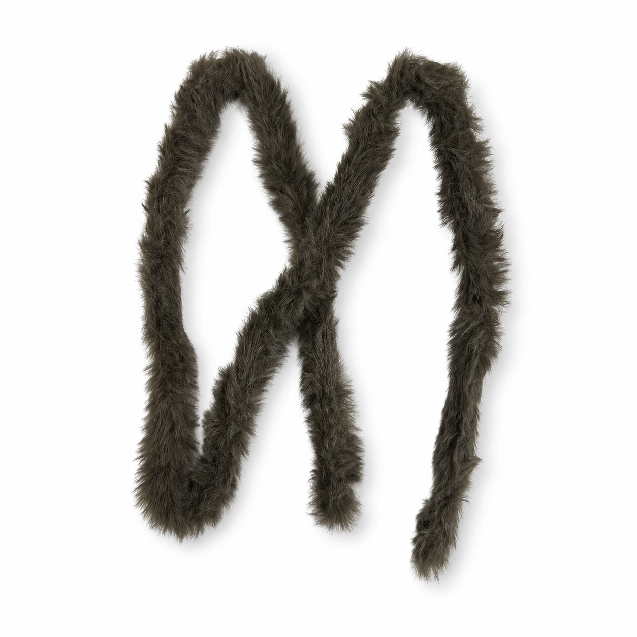 Синельная проволока меховая, цв. коричневый, дл. 100 см, диаметр 15 мм, арт. 72