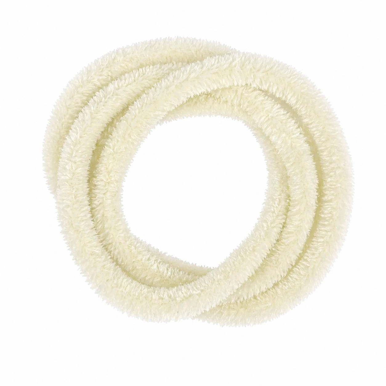 Синельная проволока велюр, цв. кремовый, дл. 120 см, диаметр 9 мм, арт. 802