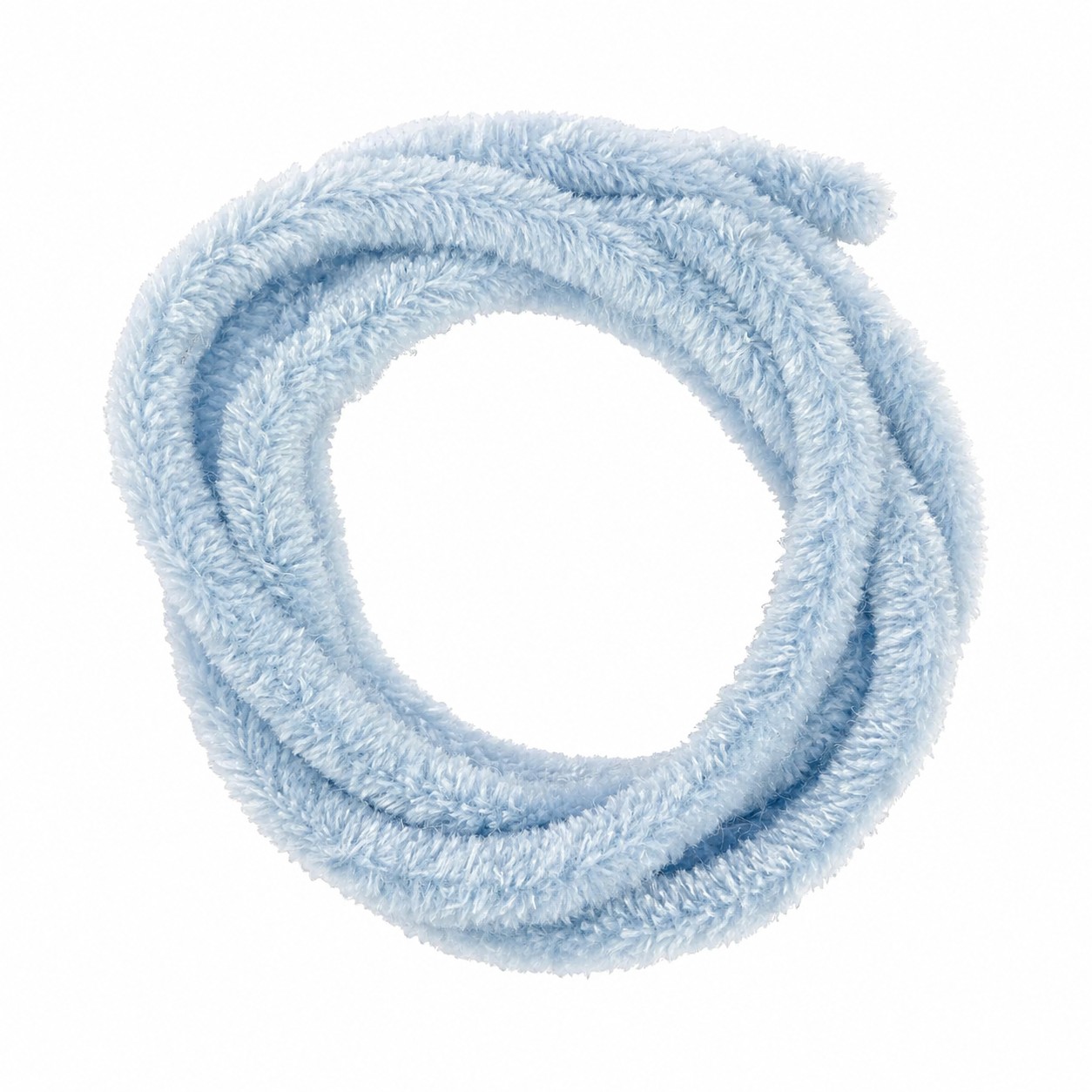 Синельная проволока велюр, цв. светло-голубой, дл. 120 см, диаметр 9 мм, арт. 838