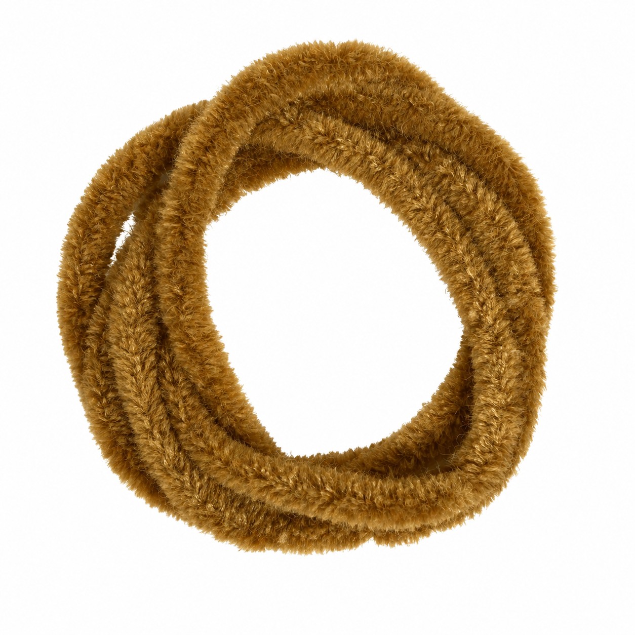 Синельная проволока велюр, цв. светло-коричевый, дл. 120 см, диаметр 9 мм, арт. 940