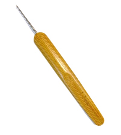 Крючок для вязания 1,5мм с деревянной ручкой/ дл.13см/ фас.1шт