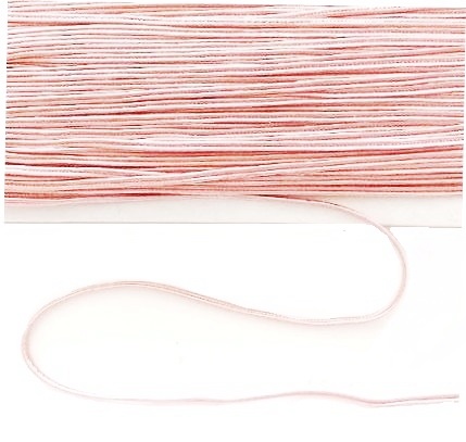 Сутажный шнур 0,3см/ 50яр/ цв.бледно-розовый/ фас.1рул