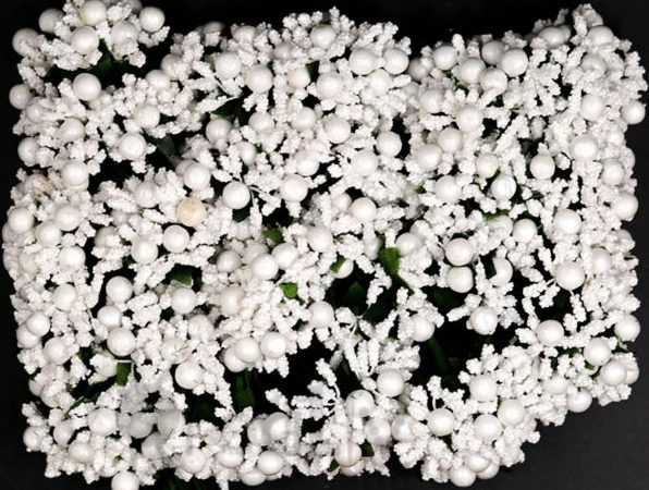 Тычинки для цветов/ матовые/ цв.белый/ разноразмерные/ уп.288 шт./ фас.1 уп.