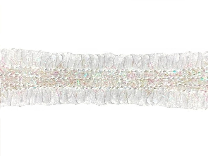 Тесьма отделочная/ цв.белый/ ш.20мм/ уп.50ярд./ арт.105001WT/ фас.1рул.