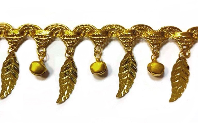 Тесьма отделочная/ цв.золото/ ш.45мм/ уп.10ярд./ арт.451030-01G/ фас.1рул. title=