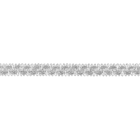 Тесьма отделочная (уп.15ярд) ш.15 мм арт.13-8138 серебро