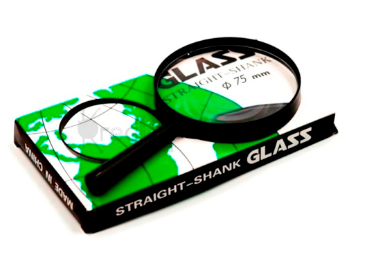 Лупа карманная Glass 75мм/ увеличение 3х/ фас.1шт